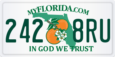FL license plate 2428RU