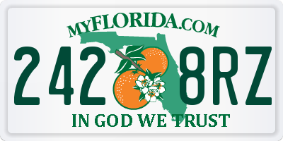 FL license plate 2428RZ