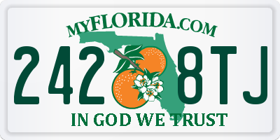 FL license plate 2428TJ