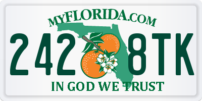 FL license plate 2428TK
