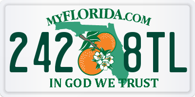 FL license plate 2428TL