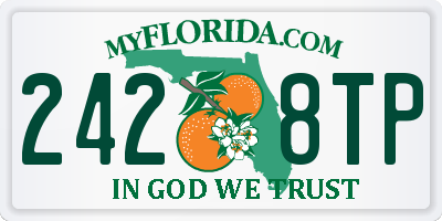 FL license plate 2428TP