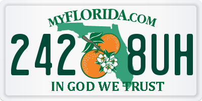 FL license plate 2428UH