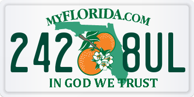 FL license plate 2428UL