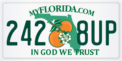 FL license plate 2428UP