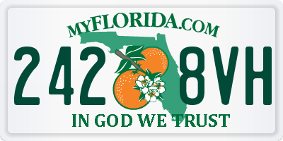 FL license plate 2428VH