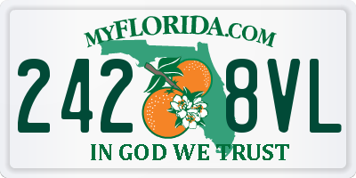 FL license plate 2428VL