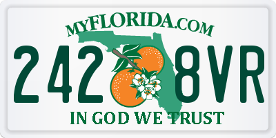 FL license plate 2428VR
