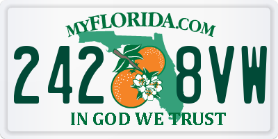 FL license plate 2428VW