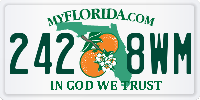 FL license plate 2428WM