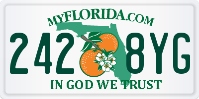 FL license plate 2428YG