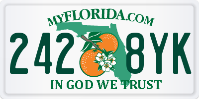 FL license plate 2428YK