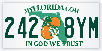FL license plate 2428YM