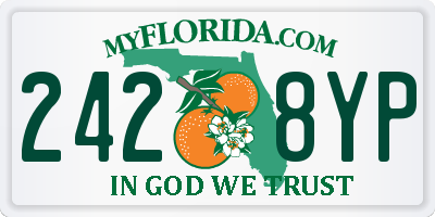 FL license plate 2428YP