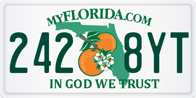 FL license plate 2428YT