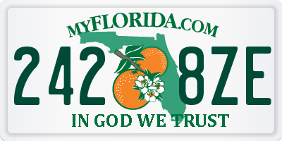 FL license plate 2428ZE