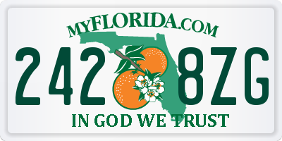 FL license plate 2428ZG