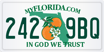 FL license plate 2429BQ