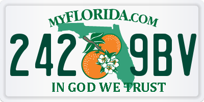 FL license plate 2429BV