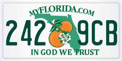 FL license plate 2429CB