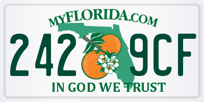 FL license plate 2429CF