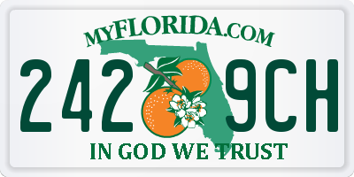 FL license plate 2429CH