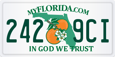 FL license plate 2429CI
