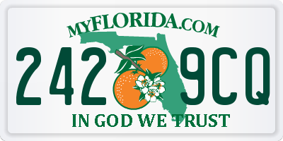 FL license plate 2429CQ