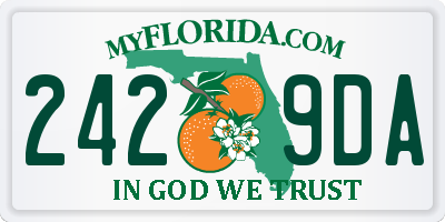 FL license plate 2429DA