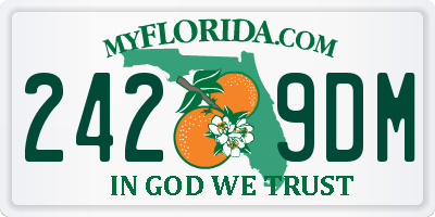 FL license plate 2429DM
