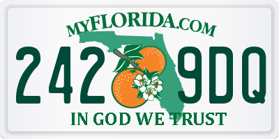 FL license plate 2429DQ