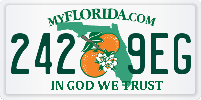FL license plate 2429EG