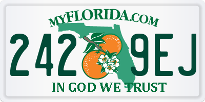 FL license plate 2429EJ