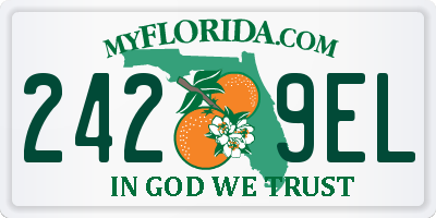 FL license plate 2429EL
