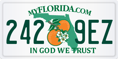 FL license plate 2429EZ
