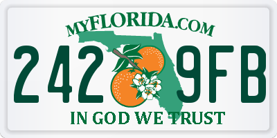 FL license plate 2429FB