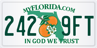 FL license plate 2429FT