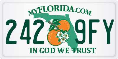 FL license plate 2429FY
