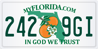 FL license plate 2429GI