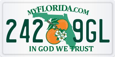 FL license plate 2429GL
