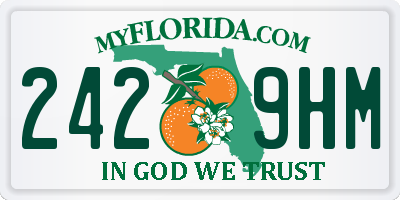 FL license plate 2429HM