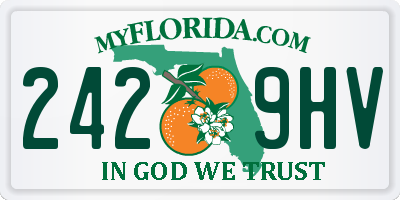 FL license plate 2429HV