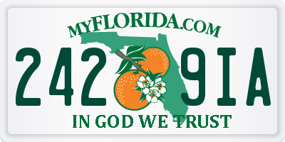 FL license plate 2429IA