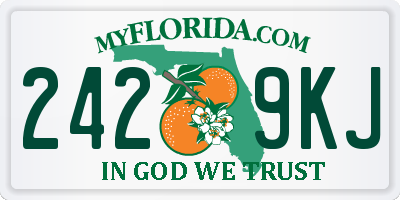 FL license plate 2429KJ