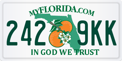 FL license plate 2429KK