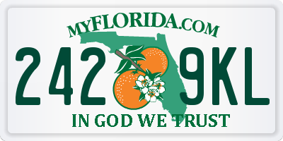 FL license plate 2429KL