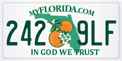 FL license plate 2429LF