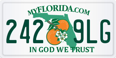 FL license plate 2429LG
