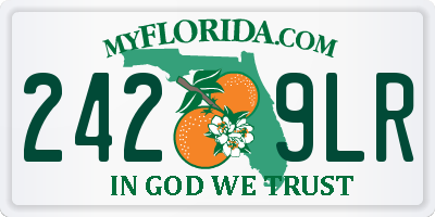 FL license plate 2429LR