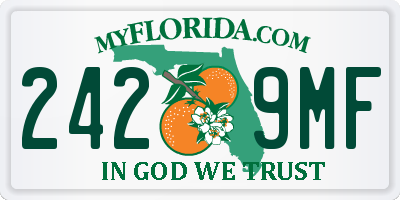 FL license plate 2429MF